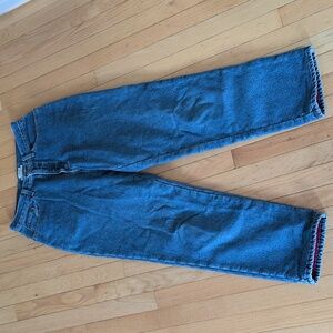 L.L. Bean Original Fit Relaxed Lined High Waisted Cotton Mom Jeans Size 12 MTall